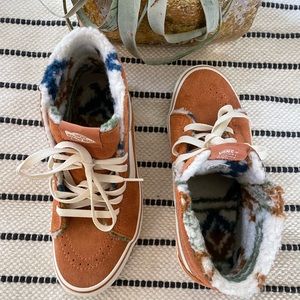 VANS Sk8, Sherpa Sunburn Orange White, Men’s Size 6.5 / Women’s 8